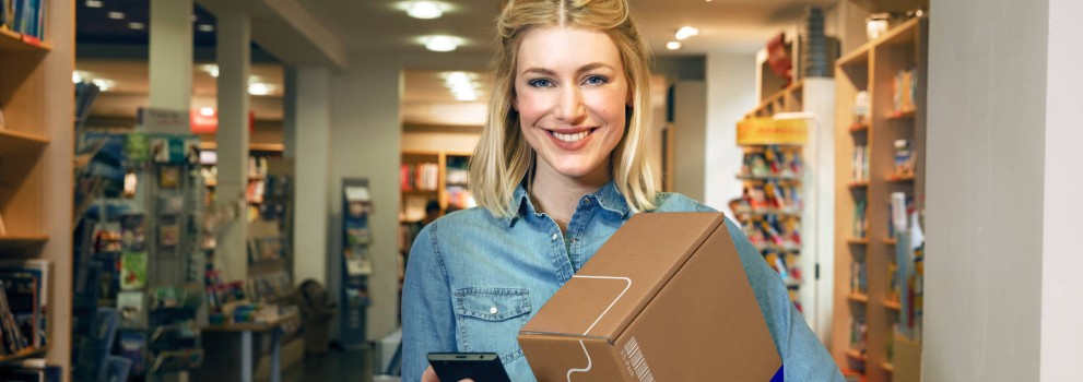 Woman with a parcel