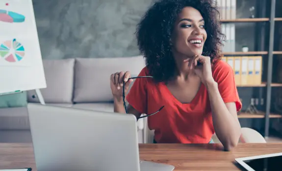 Woman at desk