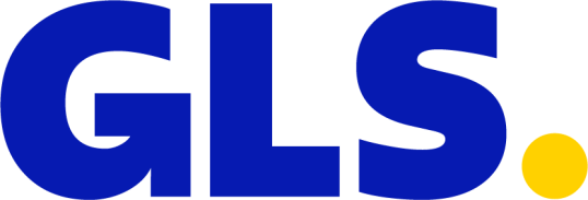GLS logo blue background