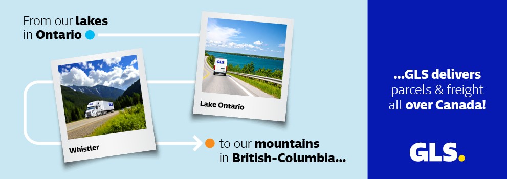 From our lakes in Ontario to our mountains in British-Columbia... GLS delivers parcels and freight all over Canada!