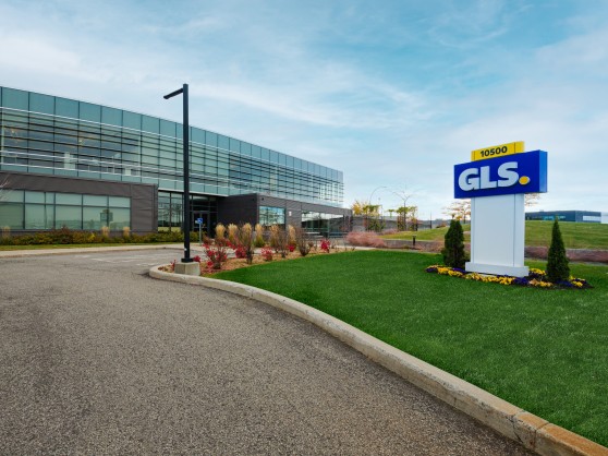 GLS head office on a beautiful sunny day.