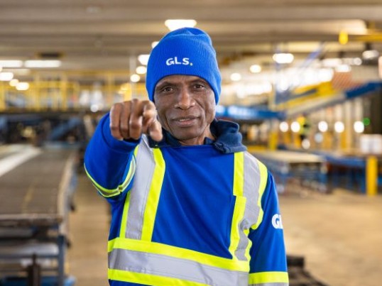 Man in a warehouse
