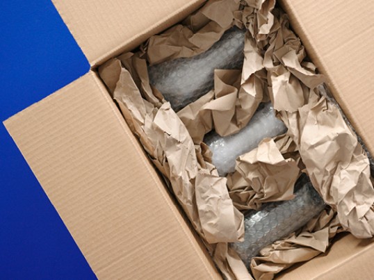 internal packaging inner bubblewrap for parcels packages sent GLS