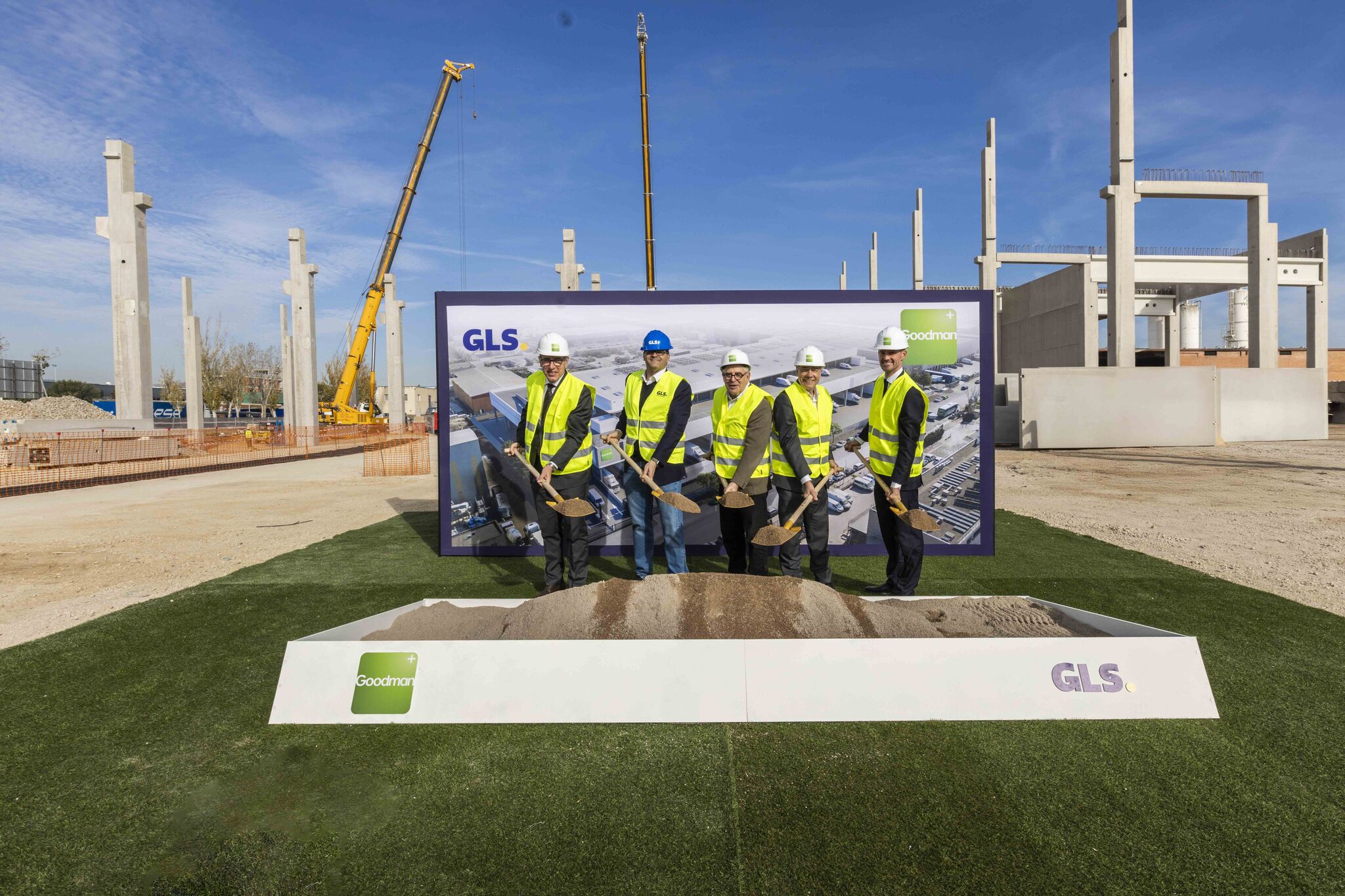 GLS Spain begins construction of its new multi-storey Barcelona South hub in collaboration with Goodman