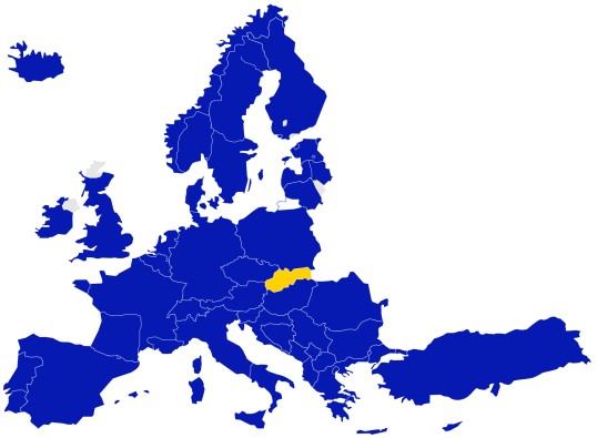GLS Slovákia térkép