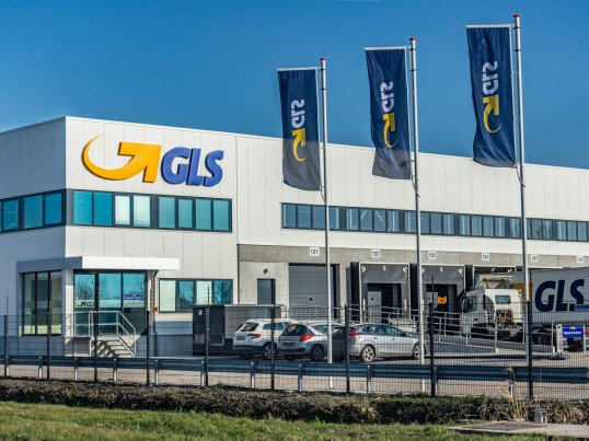 The new built GLS depot in Amsterdam