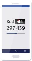 Phone with BLIK code