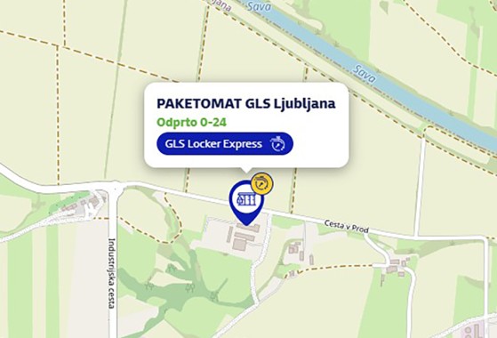 Map with GLS Locker express